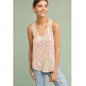 Anthropologie moulinette soeurs sequin top size 10